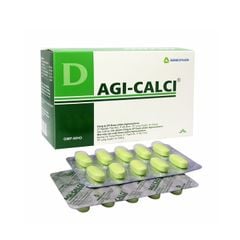 Agi- calci - Bổ sung Calci, phòng và điều trị loãng xương (Hộp 20 vỉ x 10 viên)