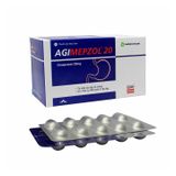 Agimepzol 20 - Phòng ngừa và điều trị loét dạ dày, tá tràng, bệnh trào ngược dạ dày-thực quản (Hộp 10 vỉ x 10 viên)