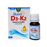 Thực phẩm bảo vệ sức khỏe Bluevit D3-K2 - Giúp xương và răng chắc khỏe (Hộp 1 chai 10ml)