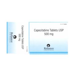 Capecitabine Tablets USP 500mg - Điều trị ung thư vú, ung thư đại tràng, trực tràng, ung thư dạ dày-thực quản (Hộp 12 vỉ x 10 viên)