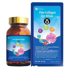 Fine collagen Q Ext White - Hỗ trợ da trắng sáng và tươi trẻ (Hộp 1 lọ 224 viên)