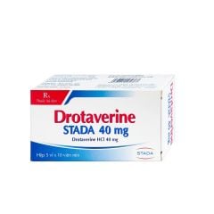 Drotaverine Stada 40mg - Điều trị triệu chứng co thắt dạ dày - ruột (Hộp 5 vỉ x 10 viên)