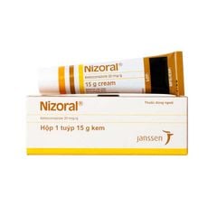 Nizoral 20mg/g - Điều trị nhiễm nấm ngoài da, viêm da tiết bã (Hộp 1 tube 15g)