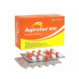Agirofen 400 - Hạ sốt, giảm đau và chống viêm từ nhẹ đến vừa (Hộp 6 vỉ x 10 viên)