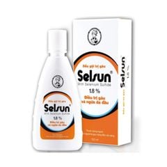 Dầu gội trị gàu Selsun 1,8% - Điều trị gàu và ngứa da đầu (Hộp 1 chai 100ml)