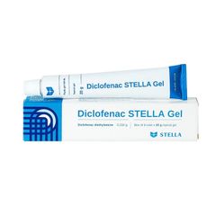 Diclofenac STELLA Gel - Giảm triệu chứng đau và viêm tại chỗ trong một số trường hợp (Hộp 1 tuýp 20g)