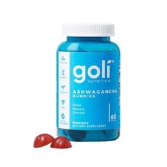 Thực phẩm bảo vệ sức khỏe Goli Nutrition Ashwagandha Gummies - Giúp giảm căng thẳng, hỗ trợ cải thiện trí nhớ, cải thiện chất lượng giấc ngủ, tăng cường hệ thống miễn dịch (Hộp 1 lọ 60 viên)