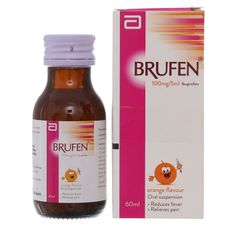 Siro Brufen 100mg/5ml - Giảm đau, hạ sốt (Hộp 1 lọ x 60ml)