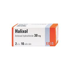 Halixol 30mg - Hỗ trợ tan đàm trong bệnh lý hô hấp (Hộp 2 vỉ x 10 viên nén)