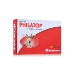 Đạm ống Philatop - Hỗ trợ bồi bổ sức khỏe (Hộp 20 ống x 10ml)