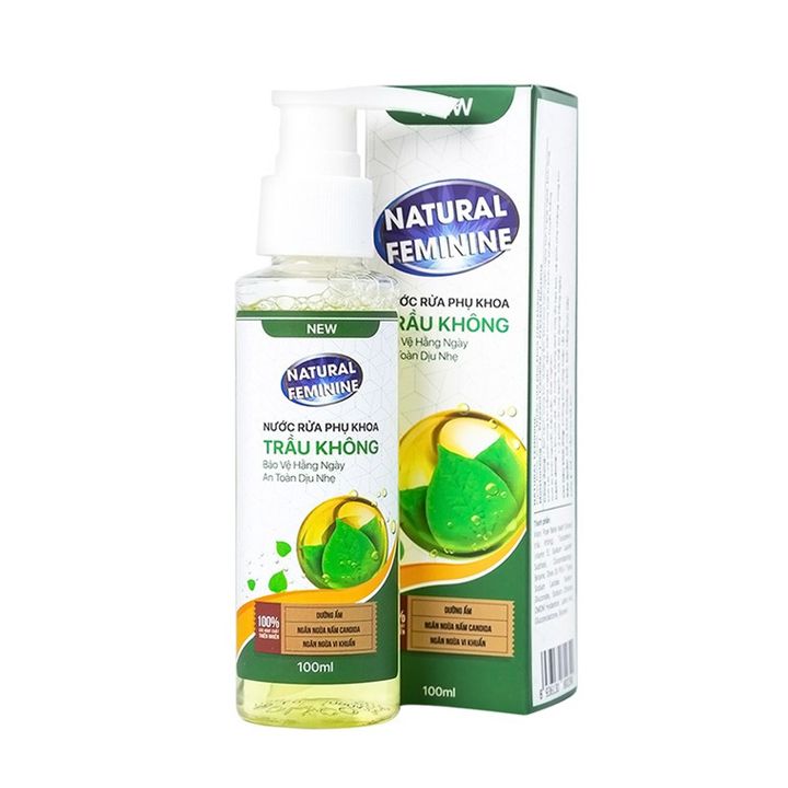 Nước rửa phụ khoa Natural Feminine Trầu Không (Hộp 1 chai 100ml) (CSCN ...
