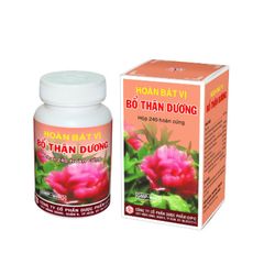 Hoàn bát vị bổ thận dương - Hỗ trợ cho người thận dương yếu, đau lưng, mỏi gối (Hộp 1 chai 240 viên)