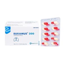 Euxamus 200 - Hỗ trợ tiêu chất nhầy, giải độc paracetamol (Hộp 10 vỉ x 10 viên)