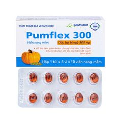 Thực phẩm bảo vệ sức khỏe Imexpharm Pumflex 300 - Giảm triệu chứng khó tiểu, tiểu đêm, tiểu nhiều lần (Hộp 3 vỉ x 10 viên)
