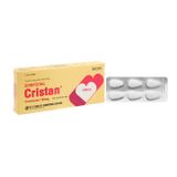 Shinpoong Cristan - Viên đặt phụ khoa trị nhiễm nấm âm đạo (Hộp 1 vỉ x 6 viên) (CSCN)