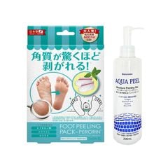 Combo AQUA PEEL 200ML + FOOT PEELING PACK - PERORIN (MINT) (Hộp 1 túi)