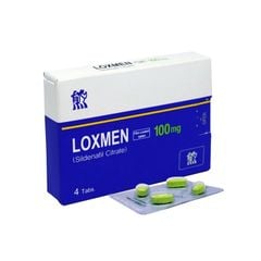 Loxmen 100mg - Điều trị rối loạn cương dương (Hộp 1 vỉ x 4 viên)