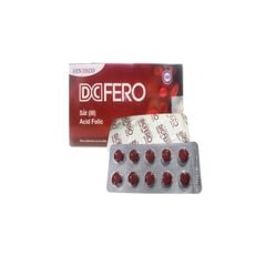 DCFERO - Hỗ trợ tăng khả năng tạo máu, hỗ trợ giảm thiếu máu do thiếu sắt (Hộp 5 vỉ x 10 viên)