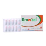 Growsel - Phòng và điều trị bệnh do thiếu vitamin C và kẽm (Hộp 3 vỉ x 10 viên nang)