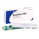 Bicefdox 500mg - Điều trị các nhiễm khuẩn thể nhẹ và trung bình do các vi khuẩn nhạy cảm (Hộp 2 vỉ x 10 viên)
