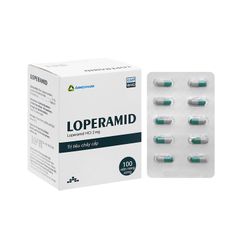 Loperamid 2mg Agimexpharm - Điều trị tiêu chảy cấp (Hộp 10 vỉ x 10 viên)