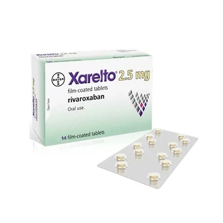Xarelto 2,5mg Dự phòng và điều trị huyết khối (Hộp 1 vỉ x 14 viên