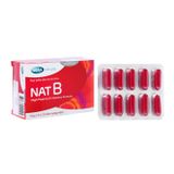 Thực phẩm bảo vệ sức khỏe Nat B - Bổ sung vitamin nhóm B cho cơ thể (Hộp 3 vỉ x 10 viên)