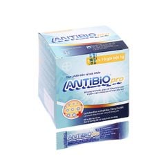 Thực phẩm bảo vệ sức khỏe Antibio Pro - Bổ sung lợi khuẩn, cân bằng hệ vi sinh, giảm triệu chứng rối loạn tiêu hóa (Hộp 100 gói x 1g)