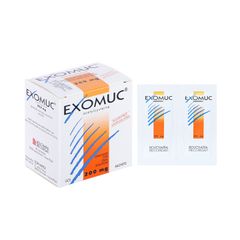 Exomuc 200mg - Điều trị rối loạn chất tiết phế quản (Hộp 30 gói x 1g)