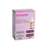 Lanopearl Dr.Dermax Deep Wrinkle Gift Set - Nâng cơ da mặt gấp 3 lần, làm mờ nếp nhăn, dưỡng trắng và làm đều màu da (Bộ 125ml)