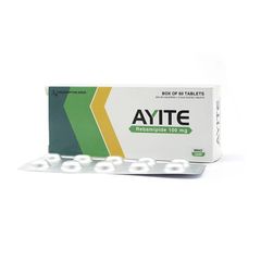Ayite 100mg - Điều trị loét dạ dày và tổn thương niêm mạc dạ dày (Hộp 6 vỉ x 10 viên)
