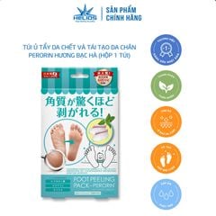 FOOT PEELING PACK - PERORIN (MINT) – Túi ủ giúp làm sạch da, loại bỏ tế bào da chết ở chân; Giúp dưỡng ẩm, làm sáng và làm mềm mịn da vùng bàn chân (Hộp 1 túi)