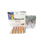 Atigluco 500 - Điều trị thoái hóa xương khớp (Hộp 10 vỉ x 10 viên)