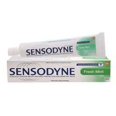 Kem đánh răng Sensodyne Fresh Mint - Làm sạch răng miệng và giúp giảm ê buốt (Hộp 1 tuýp 100g)