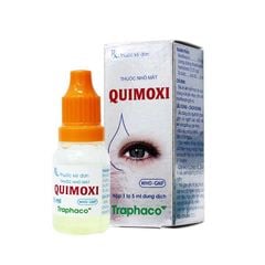 Quimoxi 25mg - Điều trị viêm kết mạc do các chủng vi khuẩn nhạy cảm với moxifloxacin (Hộp 1 lọ x 5ml)