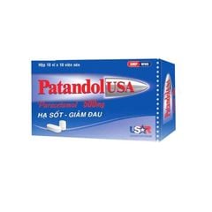 Patandolusa 500mg - Giảm đau, hạ sốt từ nhẹ đến trung bình (Hộp 10 vỉ x 10 viên)