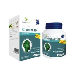 Thực phẩm bảo vệ sức khoẻ NZ-Ginkgo 120 - Giúp giảm các triệu chứng chóng mặt, đau đầu, suy giảm trí nhớ (Hộp 1 lọ x 30 viên nang)