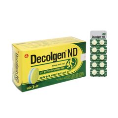 Decolgen ND - Điều trị các triệu chứng cảm thông thường: nhức đầu, nghẹt mũi, đau sốt (Hộp 12 vỉ x 10 viên)