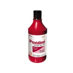 Povidine 4% - Rửa và khử trùng da, niêm mạc lành hay vết thương nhiễm bẩn (Chai 500ml)