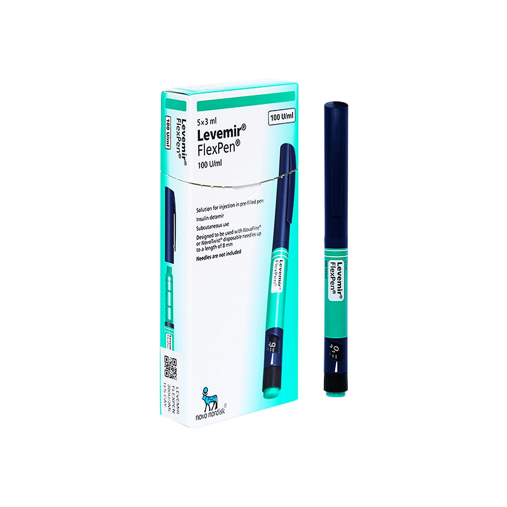Insulin Levemir FlexPen 100U/ml Novo Nordisk Bút tiêm điều trị đái t