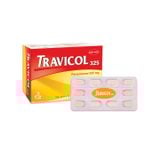 Travicol 325mg - Giảm nhức đầu, đau răng, đau khớp, đau cơ, đau do chấn thương; hạ sốt do nhiễm khuẩn, cảm cúm (Hộp 10 vỉ x 10 viên)