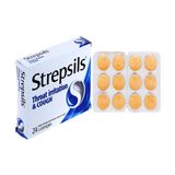 Strepsils Throat Irritation Cough  - Làm sạch họng và kiểm soát ho (Hộp 2 vỉ x 12 viên ngậm)