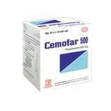 Cemofar 500mg - Điều trị các chứng nhức đầu, đau nhức bắp thịt và thần kinh, điều trị cảm cúm, hạ sốt (Hộp 10 vỉ x 10 viên)