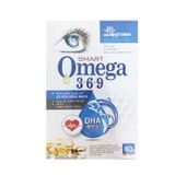 Smart Omega 3-6-9 - Giúp giảm nguy cơ xơ vữa động mạch, cải thiện thị lực (Hộp 60 viên)