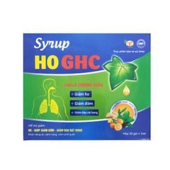Thực phẩm bảo vệ sức khỏe Syrup Ho GHC - Giảm ho, giảm đờm, giảm đau rát họng (Hộp 30 gói x 5ml)