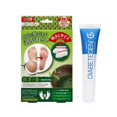 Combo DIABETEGEN + FOOT PEELING PACK - PERORIN (MATCHA) (Hộp 1 túi)