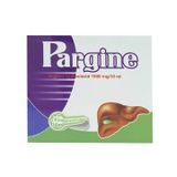Pargine 1000mg/10ml - Điều trị duy trì cho bệnh nhân tăng amoniac máu (Hộp 4 vỉ x 5 ống nhựa x 10ml)
