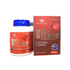 Thực phẩm bảo vệ sức khỏe Everyday Health NZ-FE FORT - Bổ sung sắt hữu cơ và một số khoáng chất khác cho cơ thể (Hộp 1 chai 30 viên)