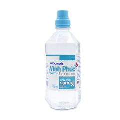 Nước muối Vĩnh Phúc Premium Tinh Chất Nano Bạc (Chai 500ml)