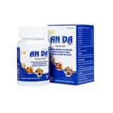 Thực phẩm bảo vệ sức khỏe AN DẠ KINGPHAR - Hỗ trợ giảm acid dịch vị, hỗ trợ cải thiện và giảm các triệu chứng viêm loét dạ dày, tá tràng (Hộp 1 chai x 60 viên)